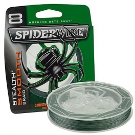 SpiderwireSTEALTHSmooth8Braid020mm20kg150MMossGreenFiskeline-20