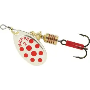 Mepps Comet Spinner i Sølv / Rød str. 4