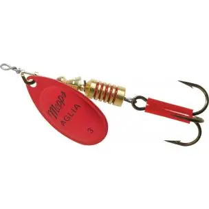 Mepps Aglia Fluo Spinner i Rød str. 3