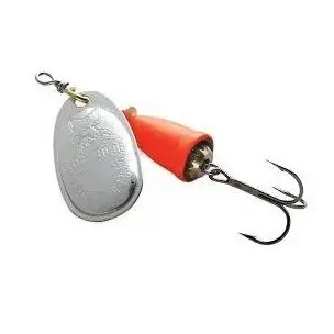 Vibrax Mid Depth Blue Fox Silver / Red Super Spinner - Str 2