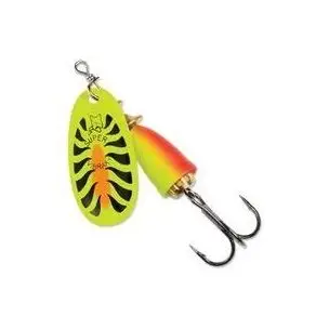 Vibrax Mid Depth Blue Fox Chartreuse Super Spinner - Str 2