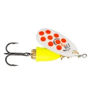 Vibrax Mid Depth Blue Fox Silver / Orange Super Spinner - Str. 3