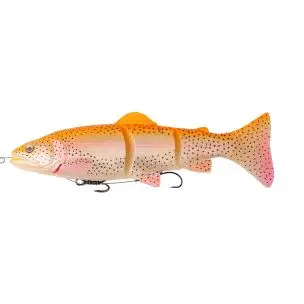Savage Gear Line Thru Trout 3D Golden Albino Rainbow 15 cm