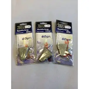 Bundforfang til fladfisk  60 gram  4 stk