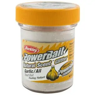 Berkley Powerbait Natural Scent Glitter White Garlic