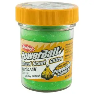 Berkley Powerbait Natural Scent Spring Green Glitter Garlic