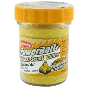 Berkley Powerbait Natural Scent Sunshine Yellow Glitter Garlic