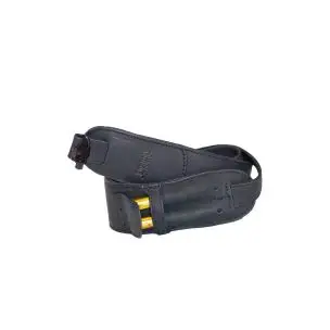 Mj&oslash;lner Sort L&aelig;derrem m/remb&oslash;jler og patronholder